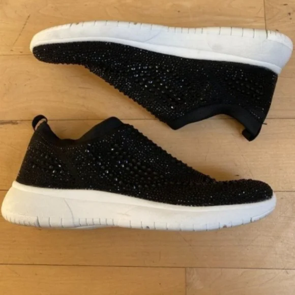 💕Lauren Lorraine "Carin" Crystal Sneaker Womens Size 9 slip on * missing insole - Picture 3 of 9